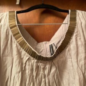 Stella Carakasi Midi Dress w/ metal neck detail